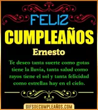 GIF Frases de Cumpleaños Ernesto